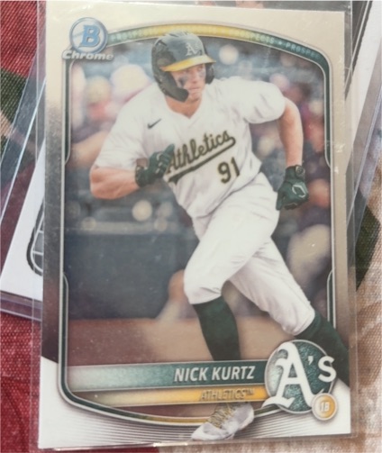 2025 Bowman Chrome Prospects #BCP-114 Nick Kurtz — front