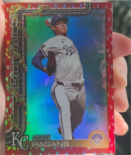 2025 Topps Holiday #H63 Cole Ragans — front
