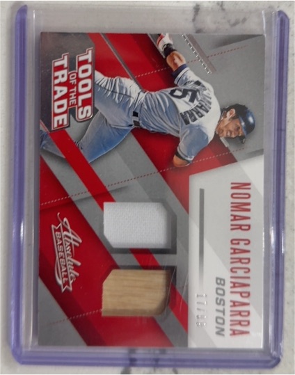 2017 Panini Absolute Tools of the Trade Nomar Garciaparra Bat/Jersey Dual Relic — front