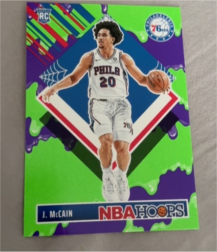 2024-25 Panini Haunted Hoops #296 Jared McCain Slime Tribute — front