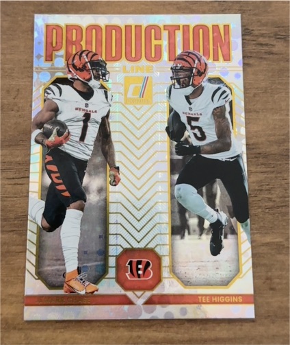 2025 Donruss Production Line #10 Tee Higgins — front