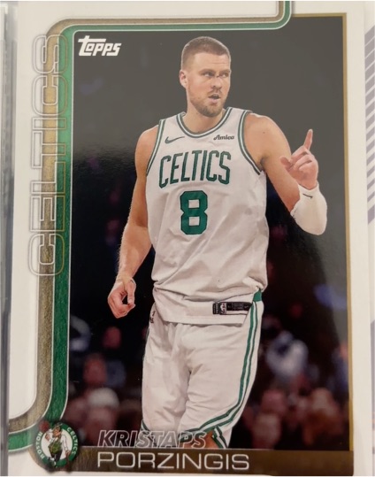 2025-26 Topps #3 Kristaps Porzingis — front