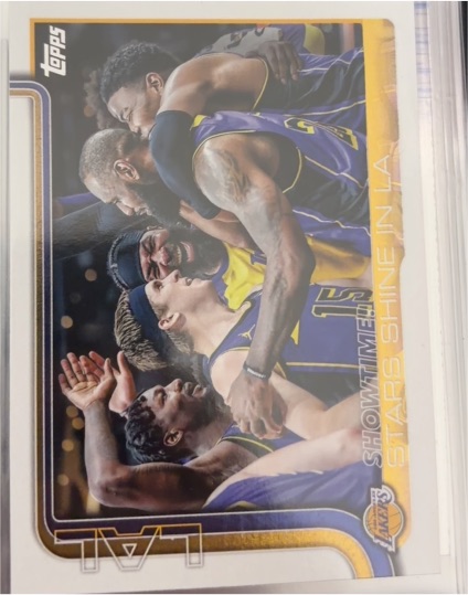 2025-26 Topps #293 Showtime!: Stars Shine in LA LeBron James — front
