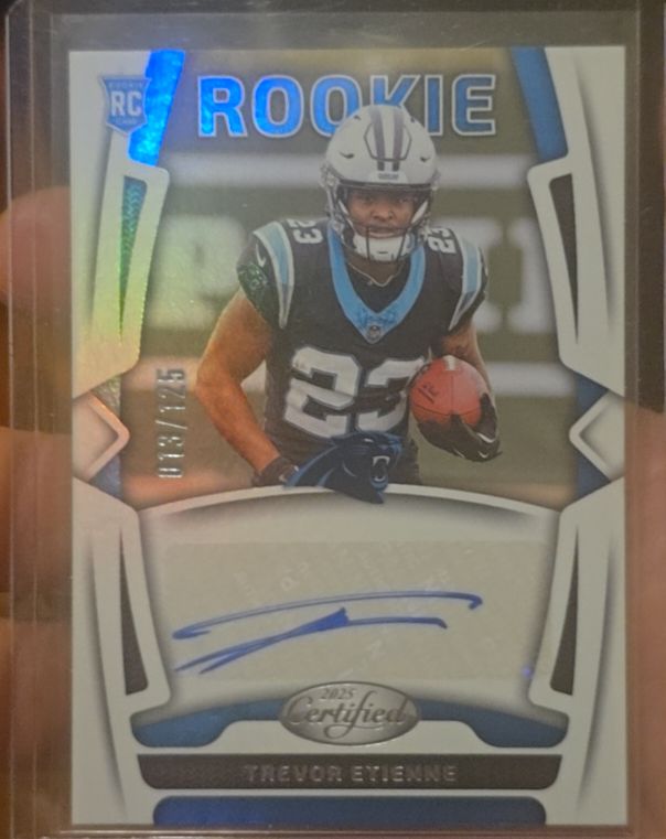2025 Panini Certified #030 Trevor Etienne Rookie Card — front