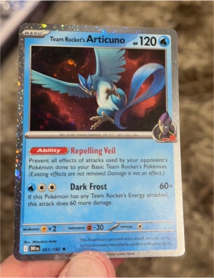 2025 Pokémon SV10: Destined Rivals #051 Team Rocket's Articuno — front