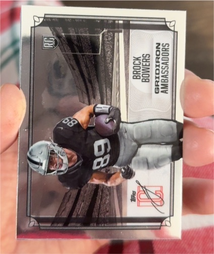 2024 Topps Signature Class #GA-11 Brock Bowers Gridiron Ambassadors — front