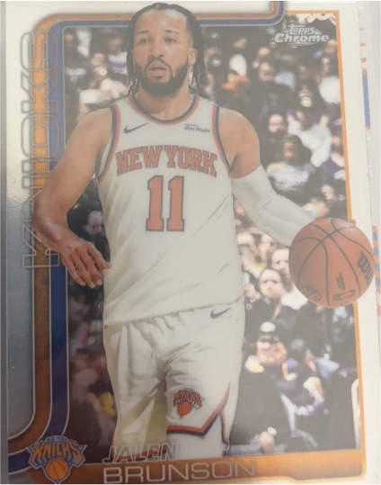 2025-26 Topps Chrome #101 Jalen Brunson — front