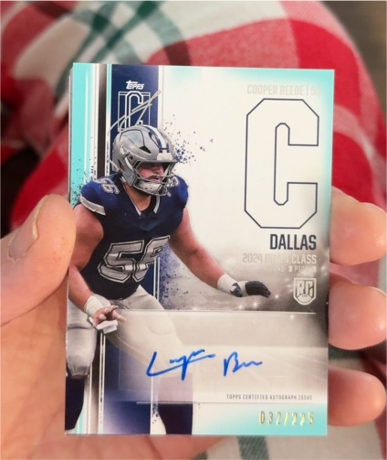 2024 Topps Signature Class #RCA-CBE Cooper Beebe — front
