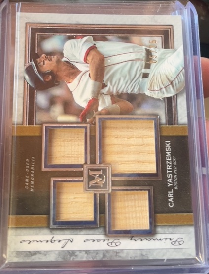 2020 Topps Museum Collection #SPQR-CY Carl Yastrzemski — front