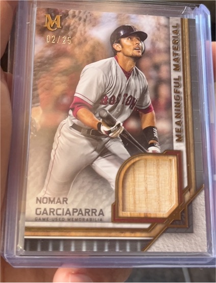 2023 Topps Museum Collection #MMR-NG Nomar Garciaparra Meaningful Material Jersey — front