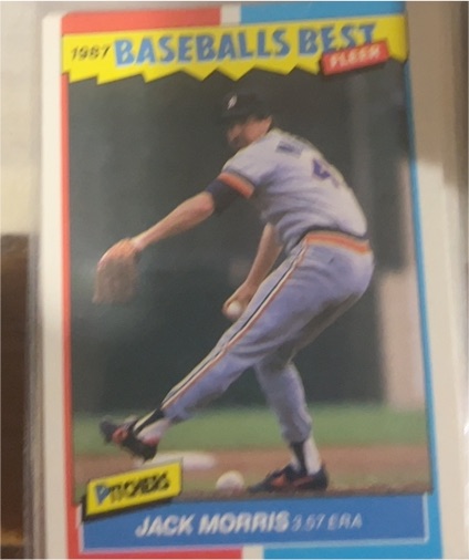 1987 Fleer Baseball's Best #27 Jack Morris — front
