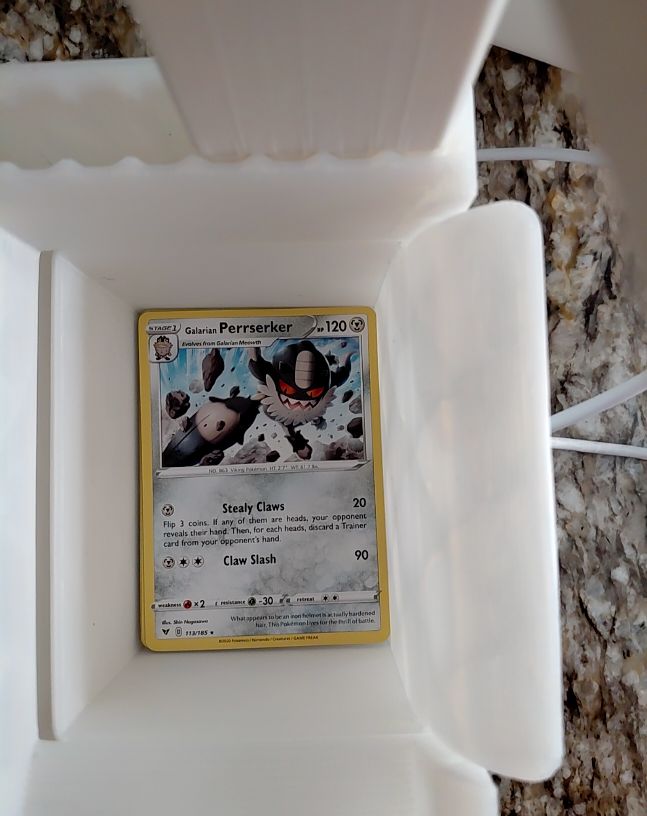 2020 Pokémon Sword & Shield #133 Galarian Perrserker — front