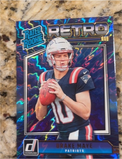 2024 Panini Donruss Rated Rookie Retro #16 Drake Maye — front