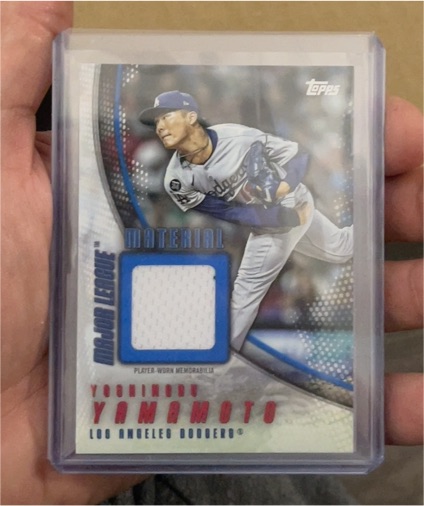 2025 Topps Series 1 Major League Material #MLM-YY Yoshinobu Yamamoto — front