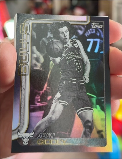 2025-26 Topps Basketball #35 Josh Giddey Blackout — front