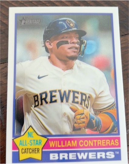 2025 Topps Heritage #300 William Contreras — front