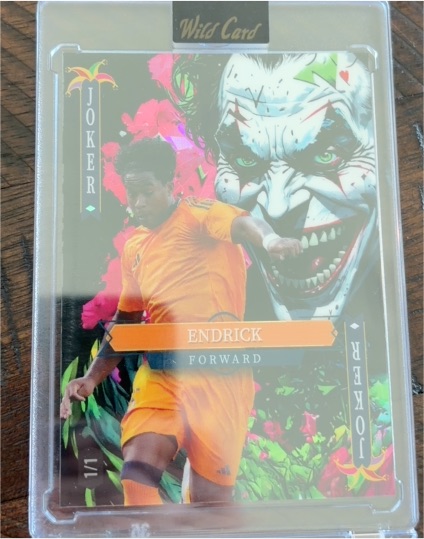 2025 Wild Card Jokers Wild 1/1 Endrick — front