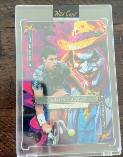 2025 Wild Card Multi Jokers Wild Joker 1/1 Carlos Alcaraz — front