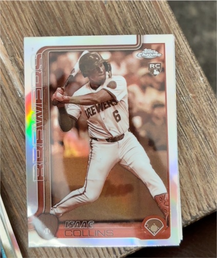 2025 Topps Chrome #92 Isaac Collins — front