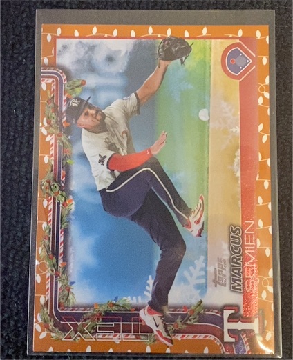 2025 Topps Holiday #H9 Marcus Semien — front