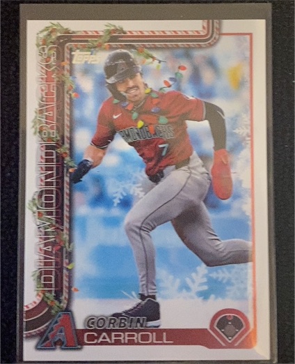 2025 Topps Holiday #H158b Corbin Carroll — front