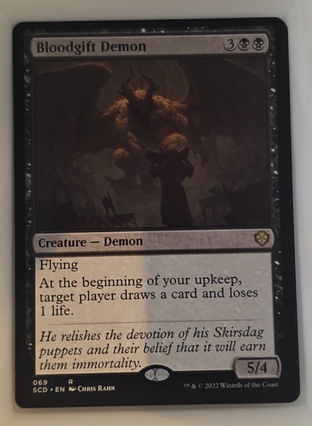 2022 Magic: The Gathering Starter Commander #69 Bloodgift Demon — front
