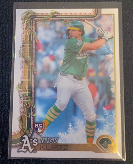 2025 Topps Holiday #H40 Nick Kurtz — front