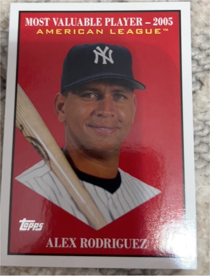 2025 Topps Update #MV-22 Alex Rodriguez — front