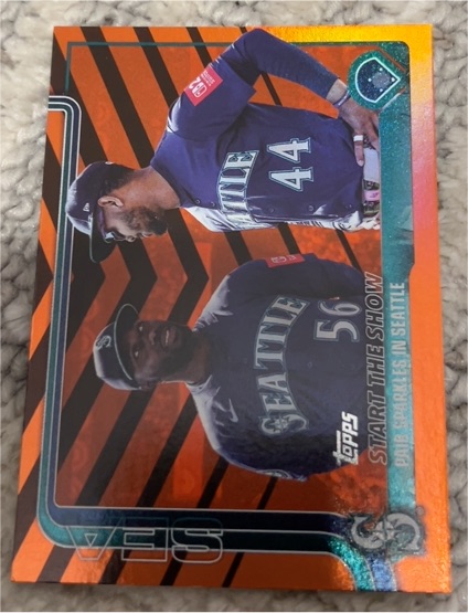 2025 Topps Update #US244 Start The Show Julio Rodríguez / Randy Arozarena — front