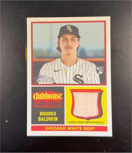 2025 Topps Heritage Clubhouse Collection #CCR-BB Brooks Baldwin — front