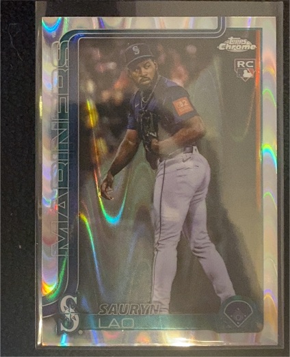 2025 Topps Chrome Update #USC198 Sauryn Lao Rookie — front