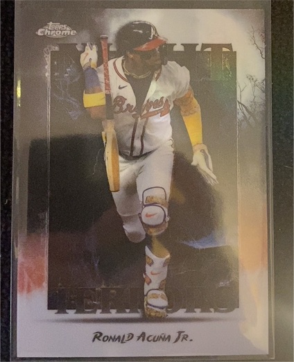2025 Topps Chrome Update #NT-3 Ronald Acuna Jr. Night Terrors — front