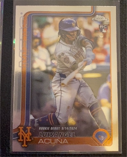 2025 Topps Chrome Update #USC53 Luisangel Acuna — front