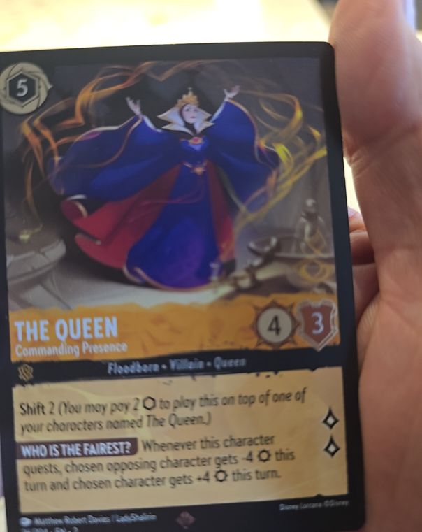 2023 Disney Lorcana Rise of the Floodborn #26 The Queen — front