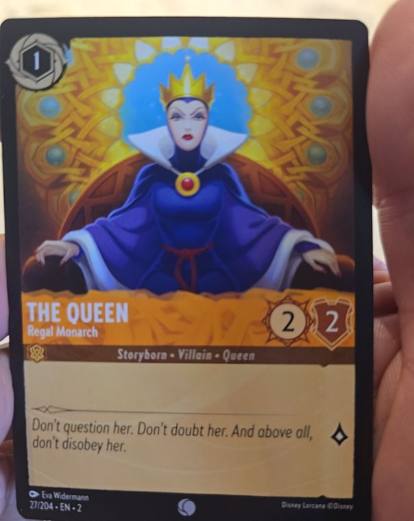 Disney Lorcana Rise of the Floodborn #27 The Queen Regal Monarch — front