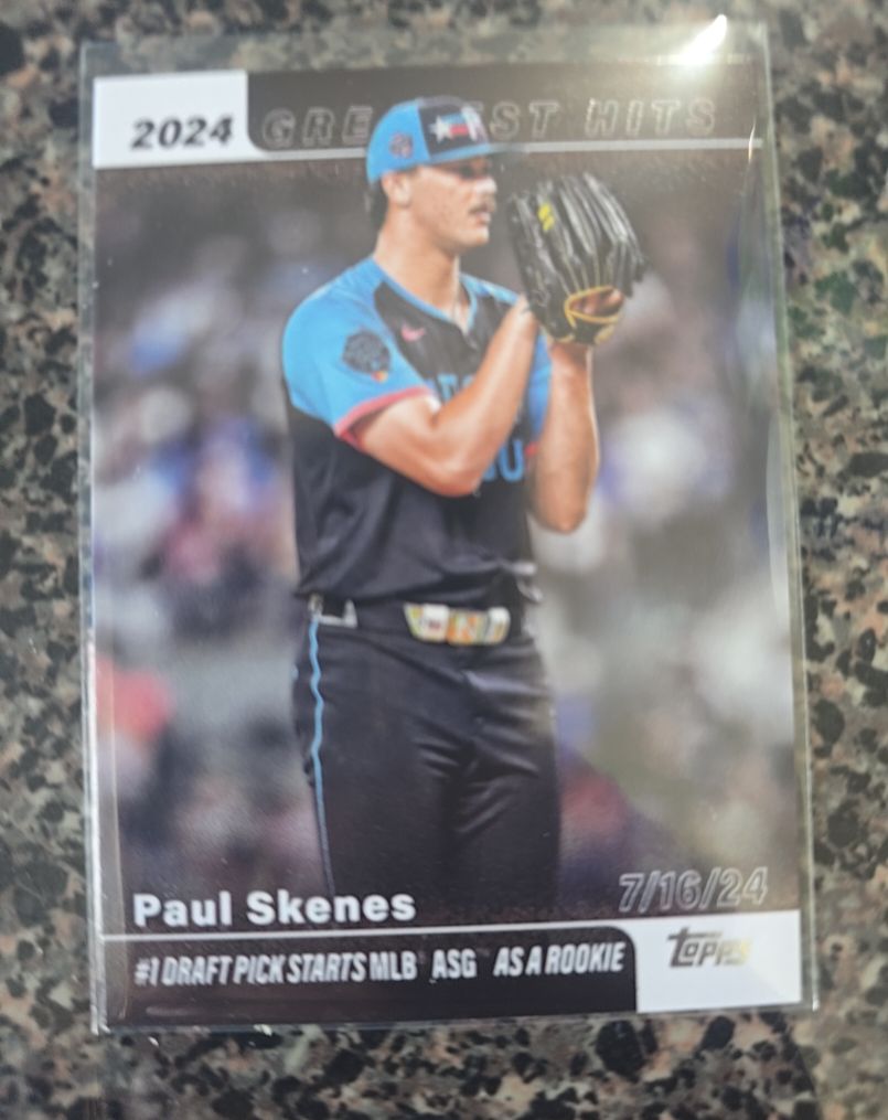 2025 Topps Series 1 2024 Greatest Hits #GH-24 Paul Skenes — front