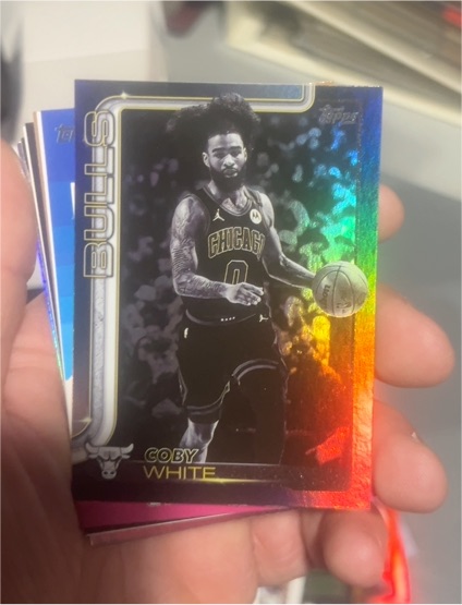 2025-26 Topps Blackout #34 Coby White — front