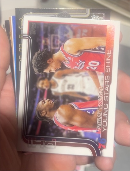 2025-26 Topps #275 Philly Tough: Young Stars Shine Jared McCain — front