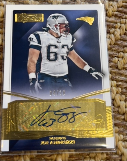 2015 Donruss Signature Series #63 Joe Andruzzi — front