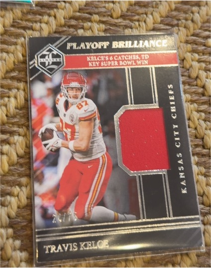 2023 Panini Limited Playoff Brilliance #PB-TKE Travis Kelce — front