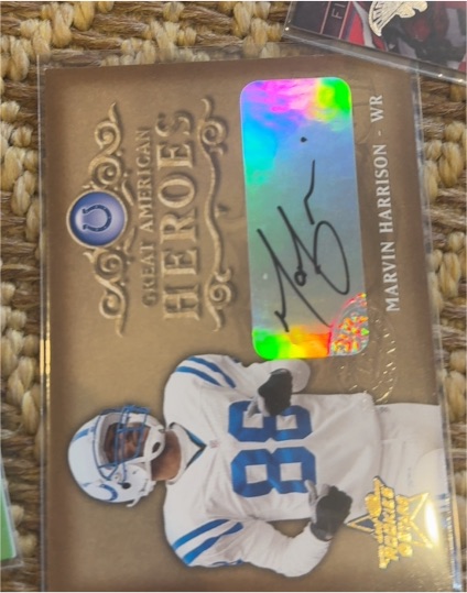 2002 Leaf Rookies & Stars #GAH-7 Marvin Harrison — front
