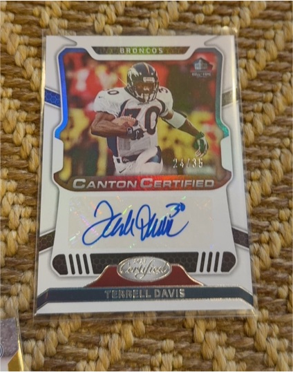 2023 Panini Certified Canton Certified Signatures #CCS-TD Terrell Davis — front