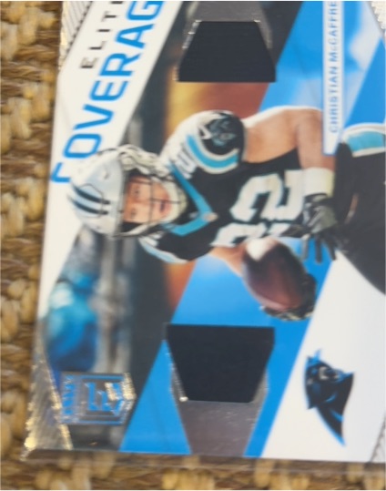 2019 Panini Donruss Elite #EC-21 Christian McCaffrey Elite Coverage — front