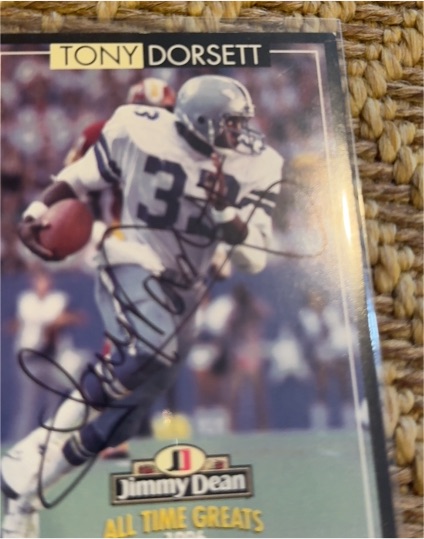 1990 Jimmy Dean All Time Greats Tony Dorsett — front