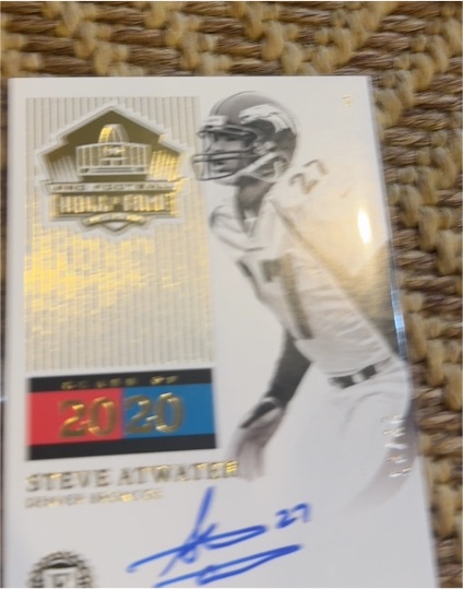 2020 Panini Encased Hall of Fame Signatures #HOF-SA Steve Atwater — front