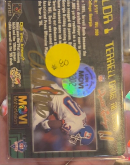 1997 NFL Digital Replays 1.1 Terrell Davis — front