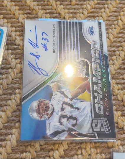 2021 Panini Spectra Champion Signatures #CS-RH Rodney Harrison — front