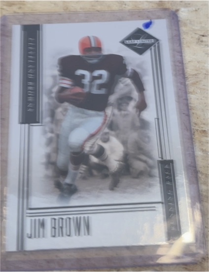 1997 Leaf Limited #1 Jim Brown — front