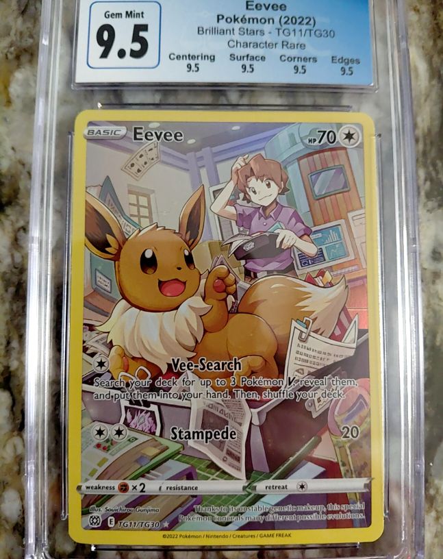 2022 Pokémon Brilliant Stars #TG11/TG30 Eevee — front