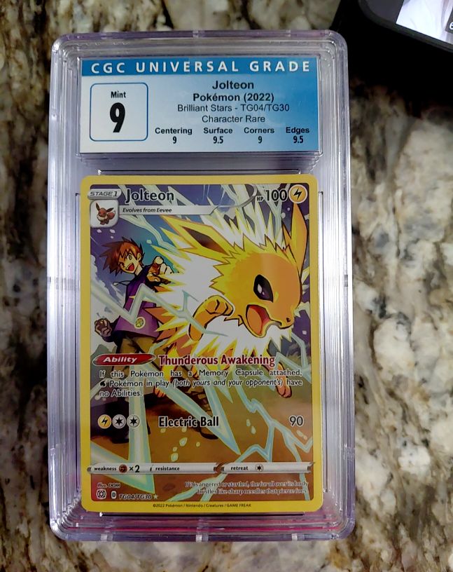 Jolteon Pokémon (2022) Brilliant Stars TG04/TG30 Character Rare — front